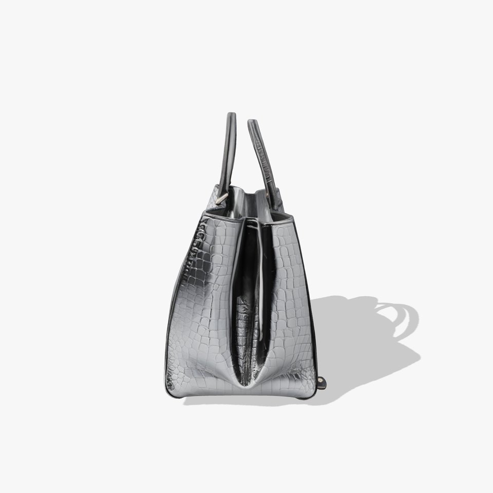 Crocodile Embossed Tote Bag Luxurious model pack